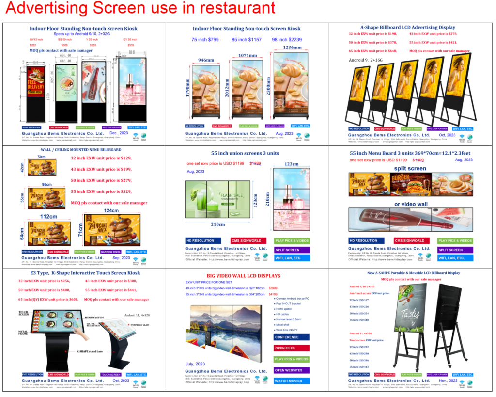 Custom Size Advertising Screen Panel Video Wall Advertising Player Wholesale Manufacturer Price LCD Screen Indoor 6mm User Sdk