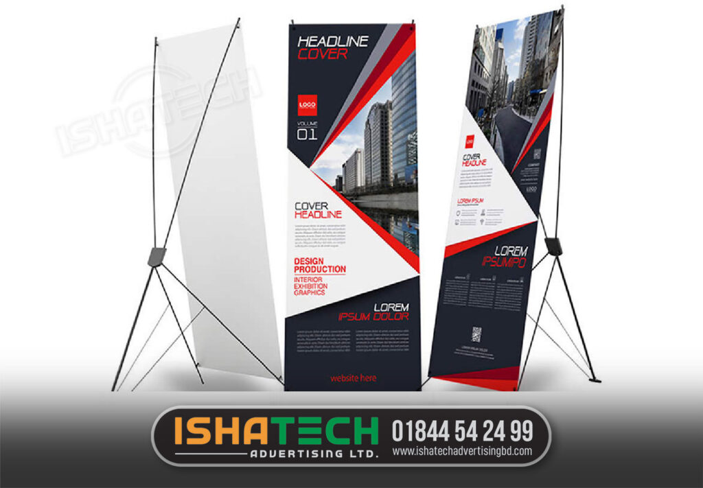 X-Stand Banner And Festoon Design and printing service in Dhaka, Bangladesh