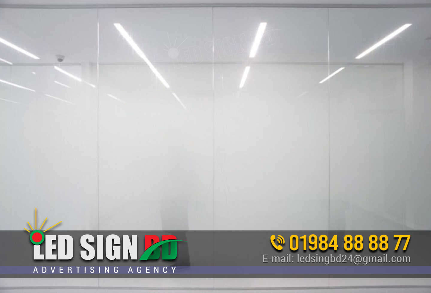 Transparent electrostatic film UV printing Window glass door decoration City building