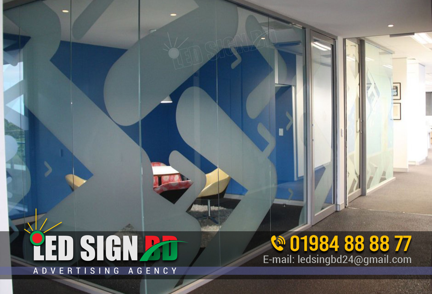Office Glass Partition Work