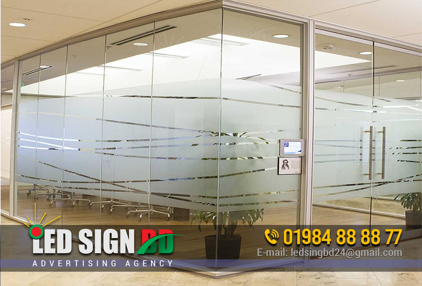 Premium Range Aluminium Sleek Partitions, For Office, Thickness: 1.2 To 2mm With 10mm Glass