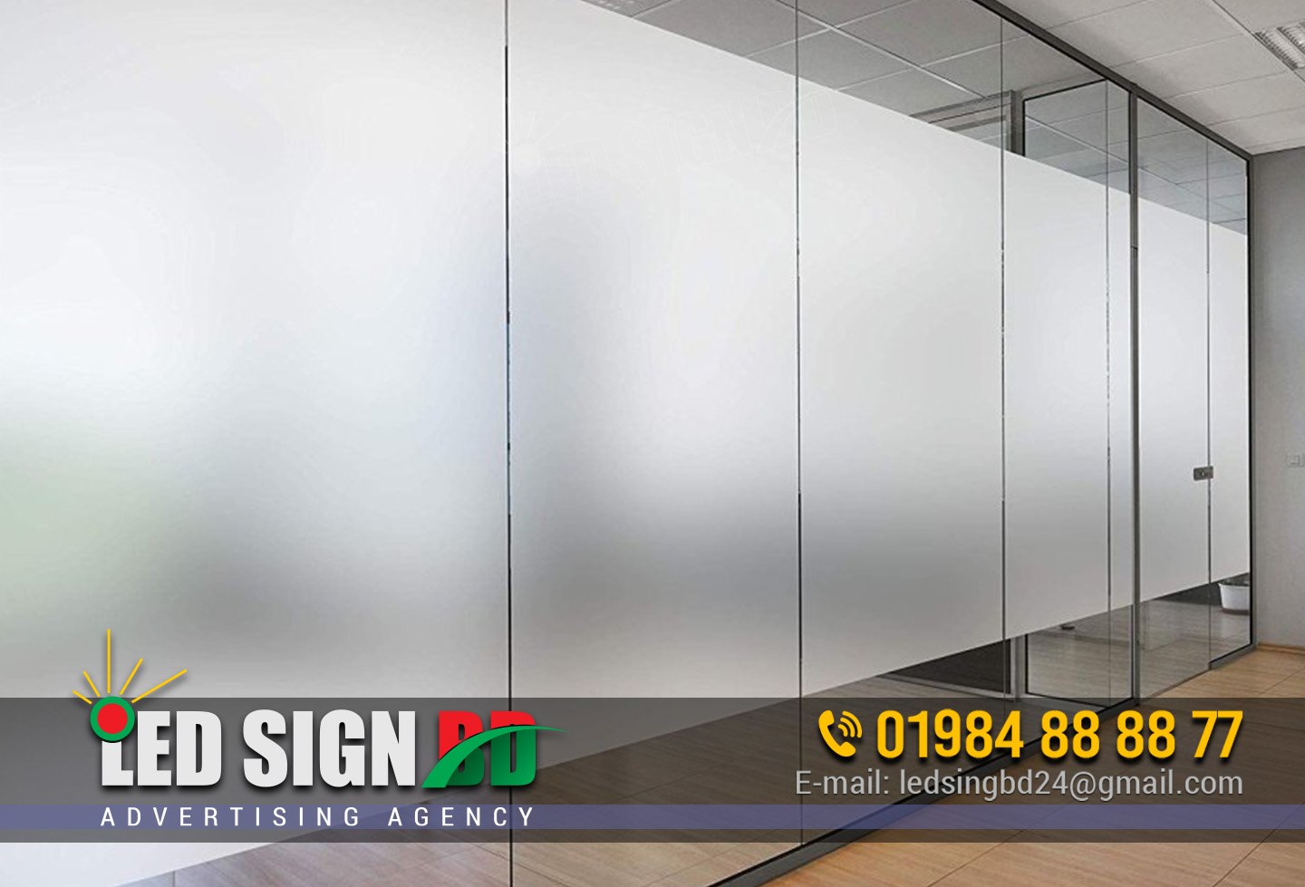 Office Glass Clear Frosted Sticker Price in Bangladesh