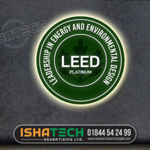 Round Led Sign Board