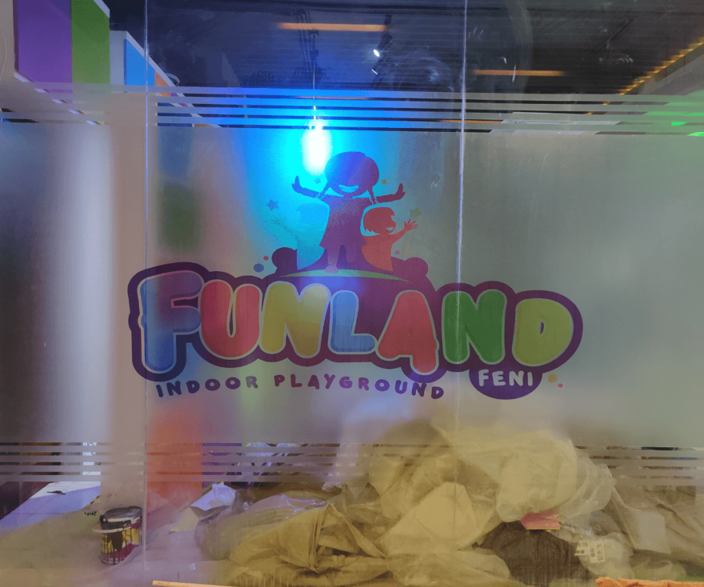 Funland Play Ground And Office Glass Sticker Frosted Glass Sticker BD