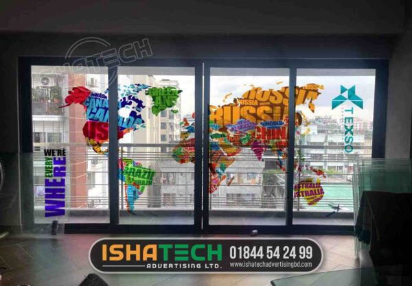 World Map Wall Stickers for Office