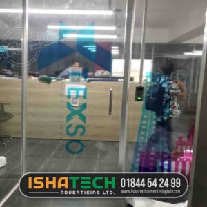 Custom Window Glass Sticker Design and Printing Bangladesh