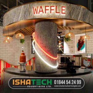 Waffle Restaurant LED Sign Board