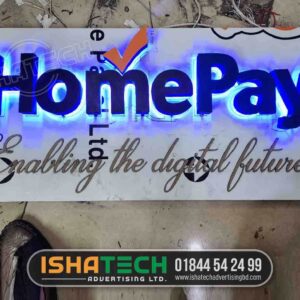 Homepay Back Light Acrylic Name Plate in Bangladesh