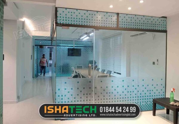 Thai Glass Partition Office Glass Sticker in BD