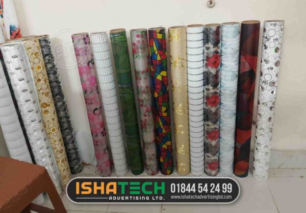 self adhesive wall pvc sticker roll