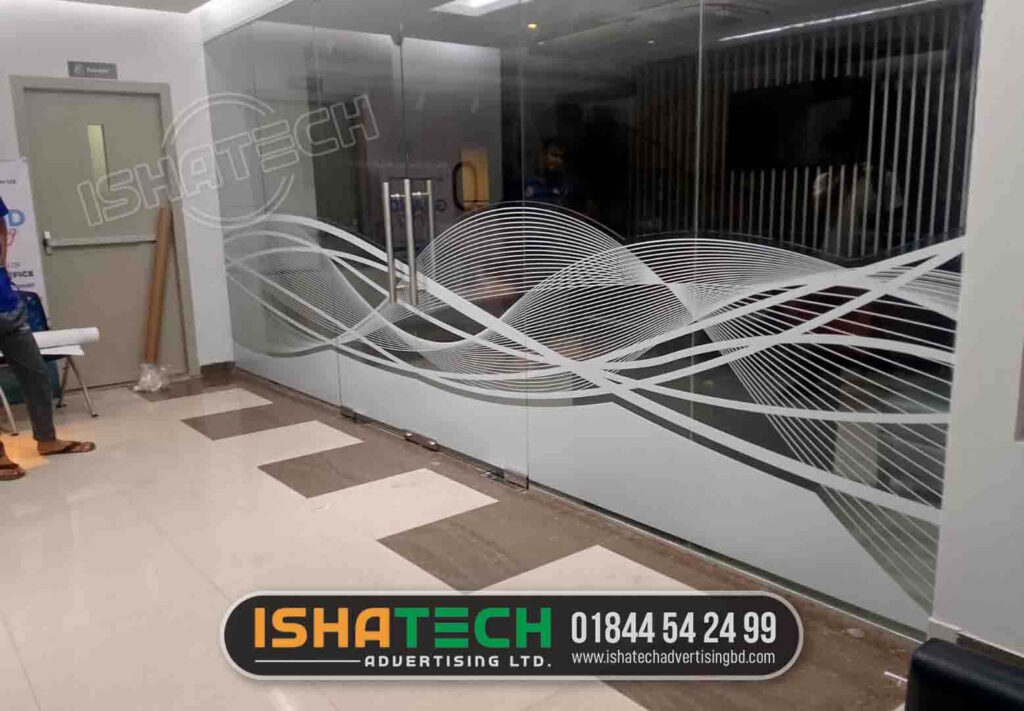 Office Branding Glass Sticker