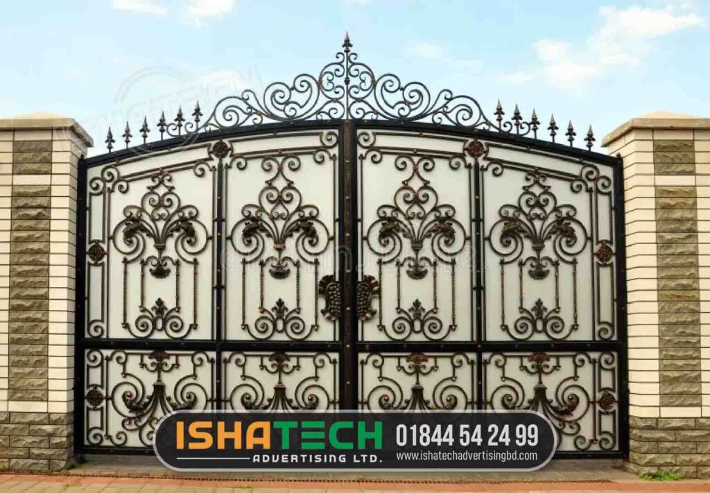 Boundary Wall Steel Gate Design