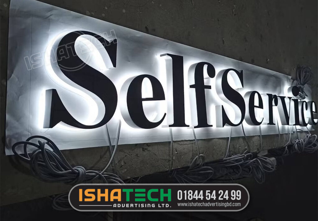 Stainless Steel LED Signboard