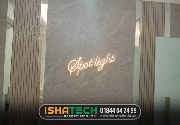 Spot Light Neon Sign for Office indoor neon signage