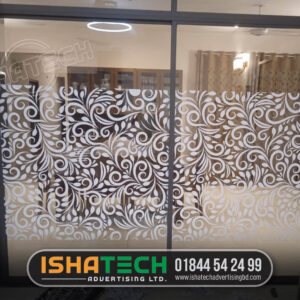 Frosted Glass Sticker Printing and Installation