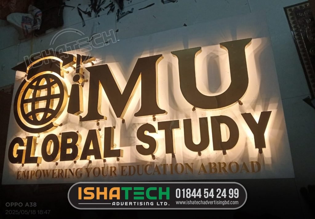 Gold plated SS name plate