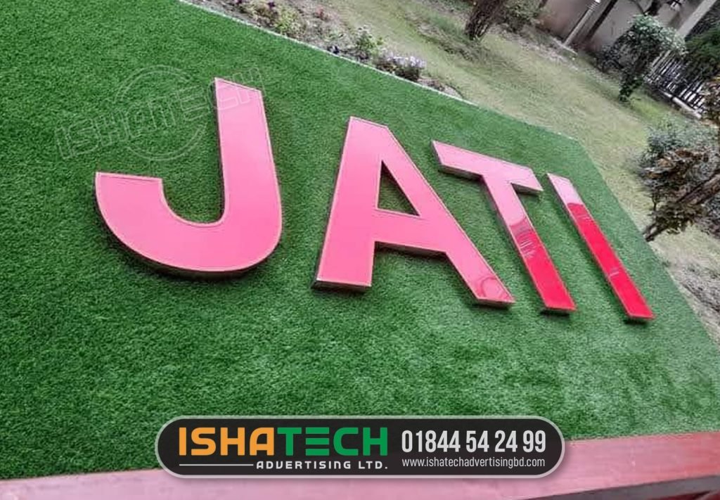 Matte finish SS name plate