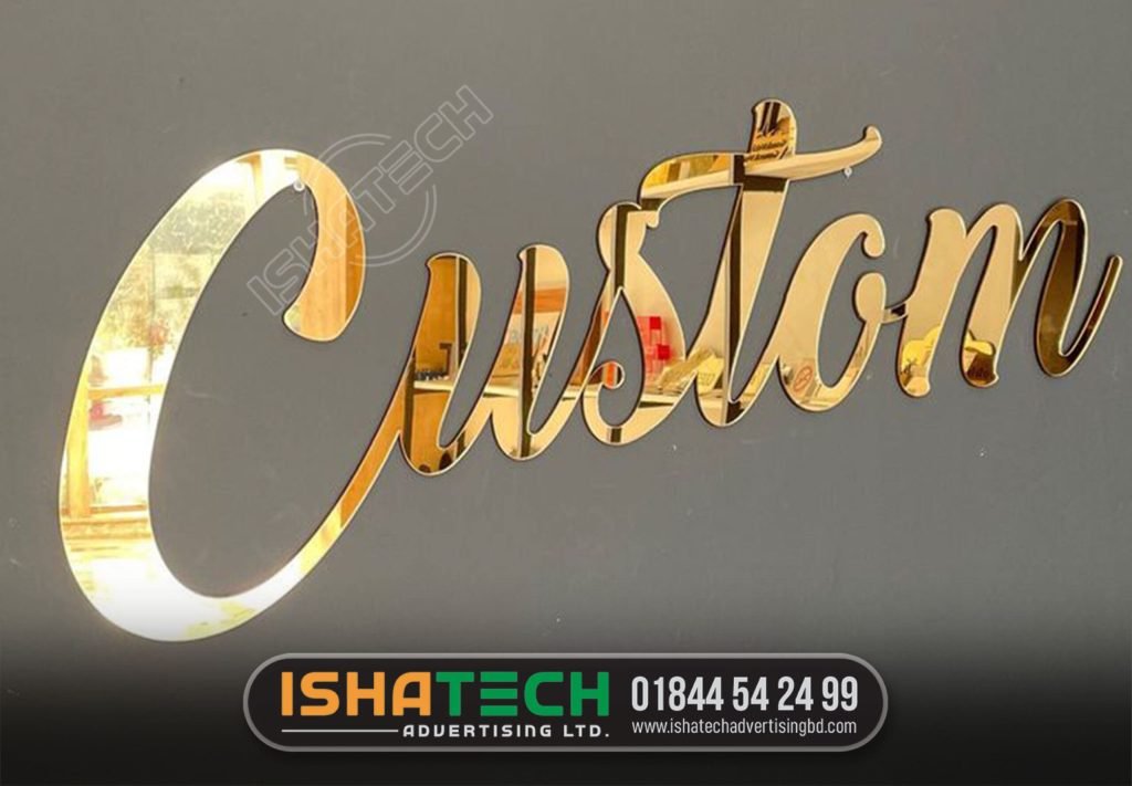 SS name plate for companies