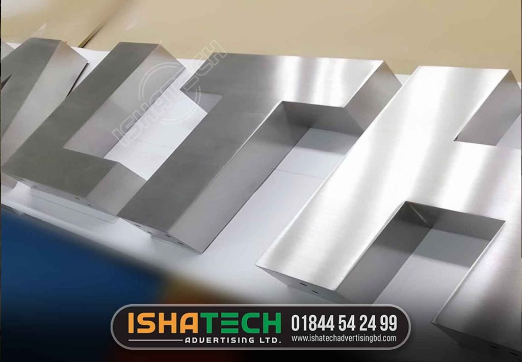 Stylish SS name plate