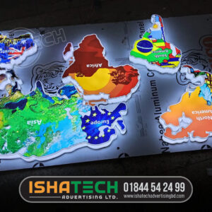 LED Map Wall