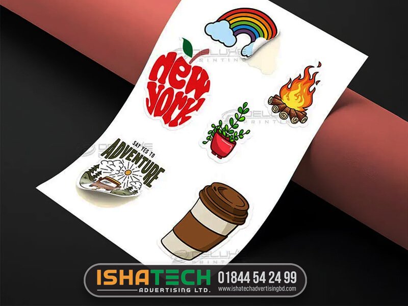 Indoor vinyl sticker