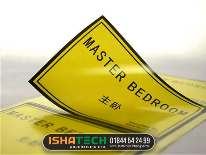 Outdoor vinyl sticker