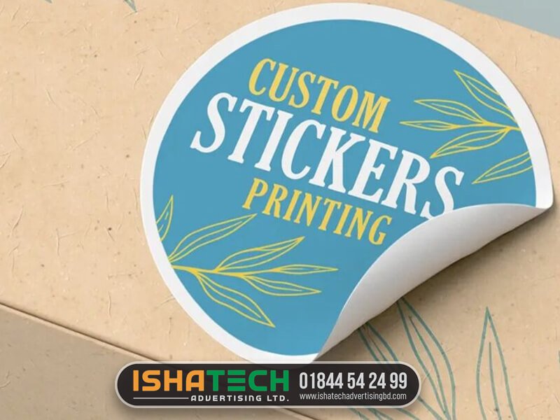 Vinyl sticker for business