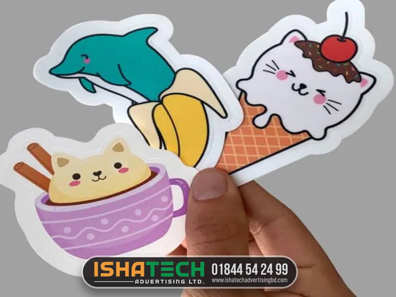 Vinyl sticker for products
