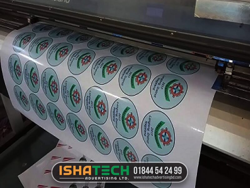 Vinyl sticker roll printing