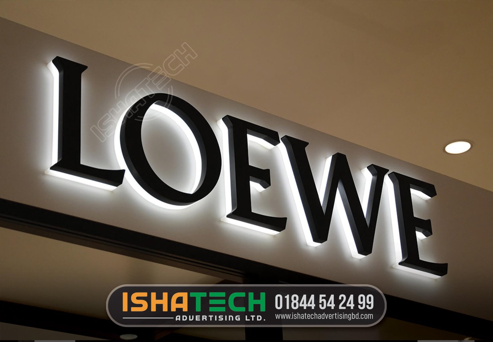 3D Letters - Ishatech | LED Signboard | Nameplate | Billboards | Stickers