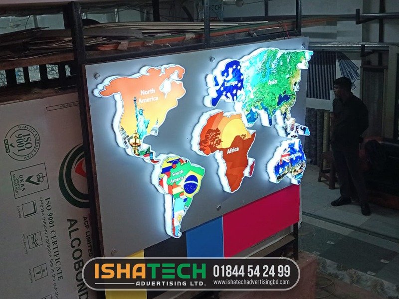 LED Wall Map