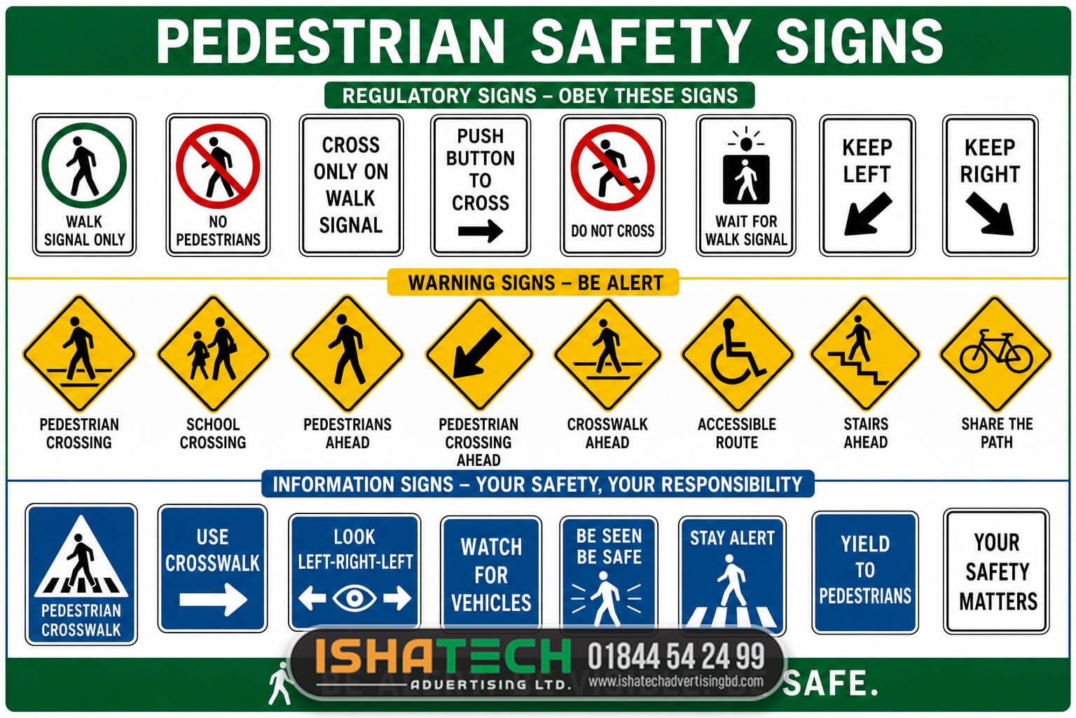 Pedestrian Safety Signs
